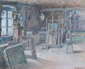 Emanuel Vidovi Unutranjost atelijera 1938
